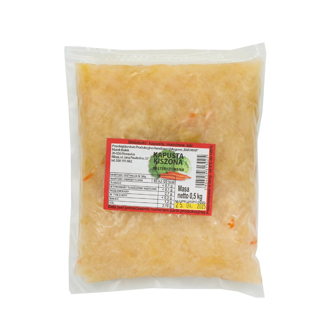 BAR-MAR Kapusta kiszona 500g