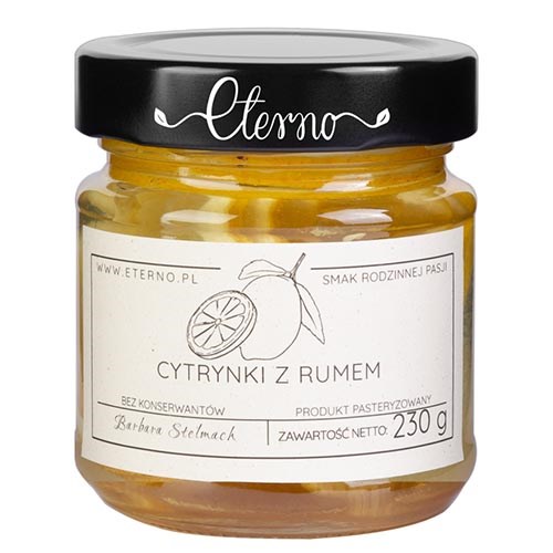 ETERNO Cytrynki z rumem 230g