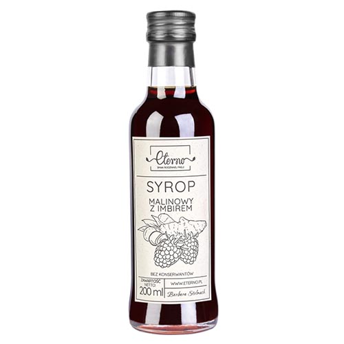 ETERNO Syrop malina z imbirem 200ml