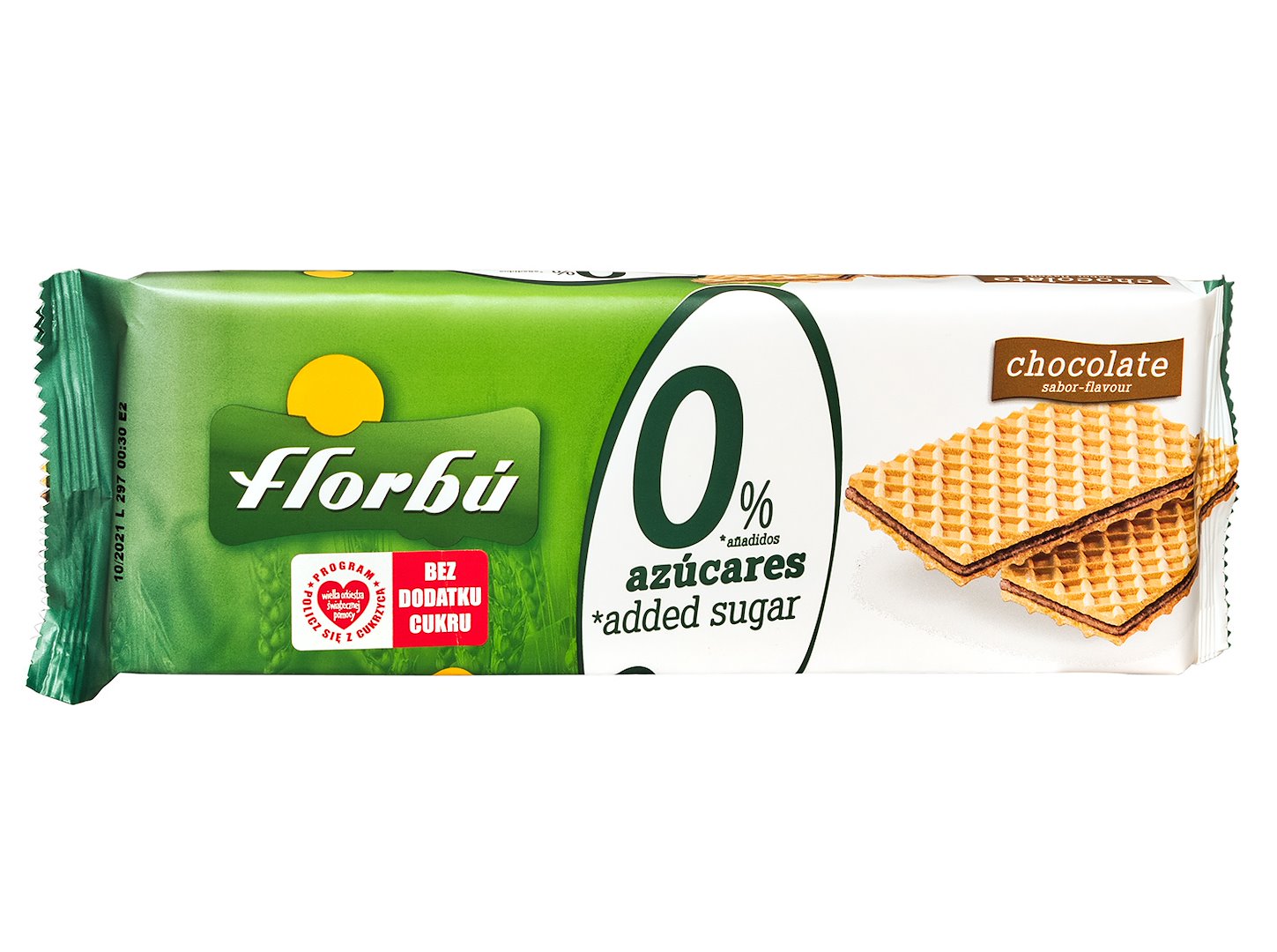 FLORBU Wafelki nadziewane kakaowe b/c150g