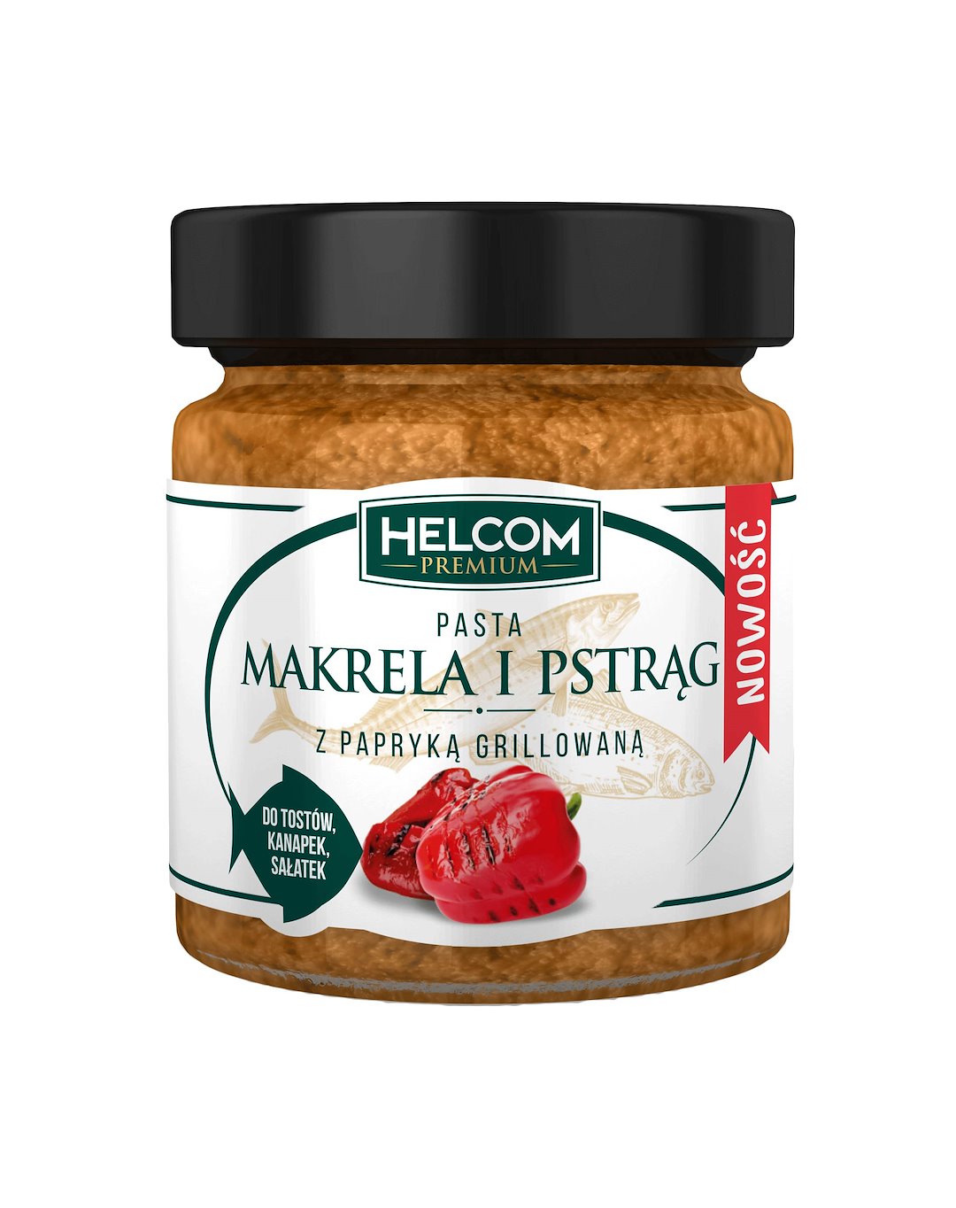 HELCOM Pasta rybna makrela i pstrąg 225ml