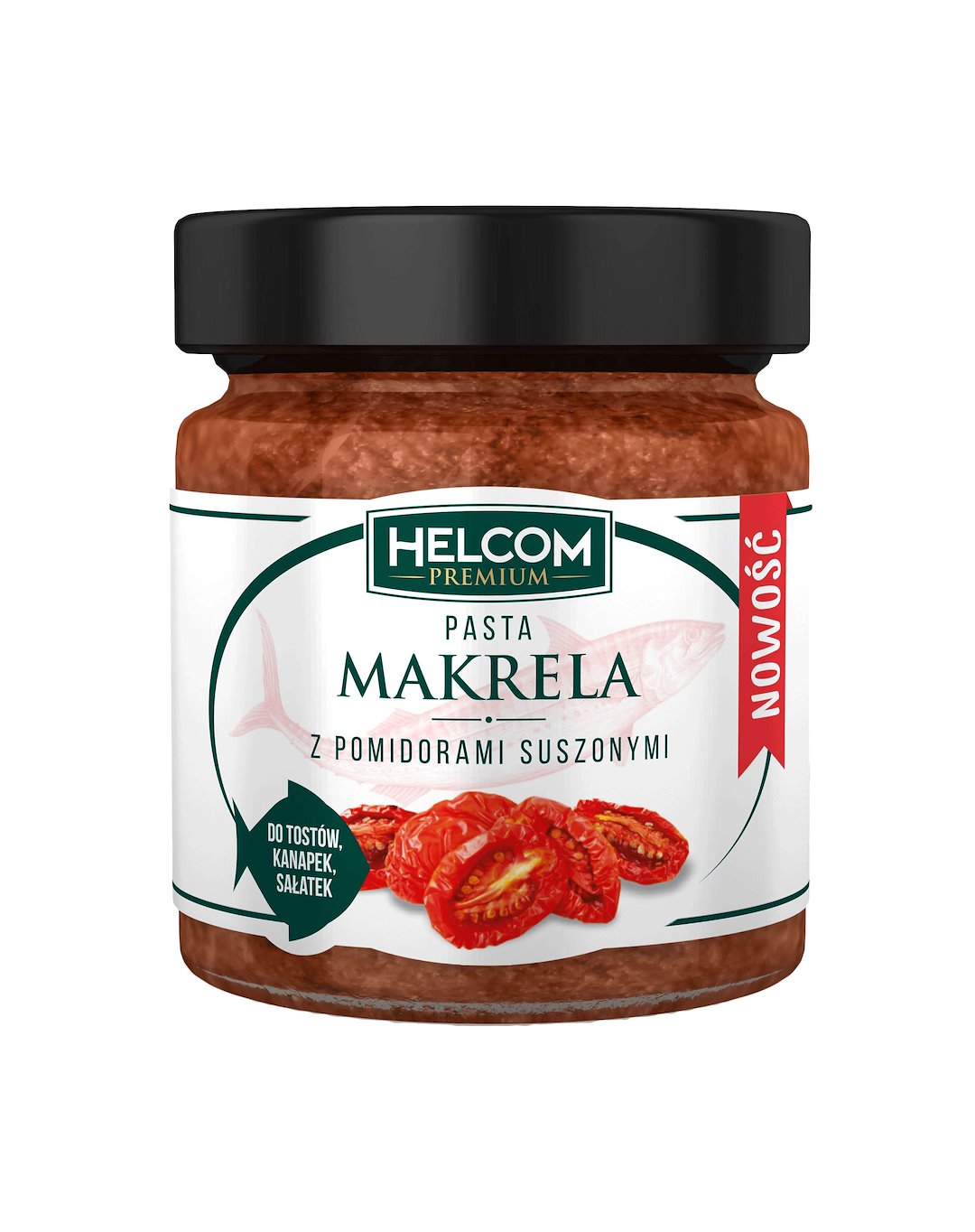 HELCOM Pasta rybna makrela z susz.  pom.  225ml