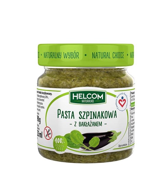 HELCOM Pasta szpinakowa z bakłażanem 190g