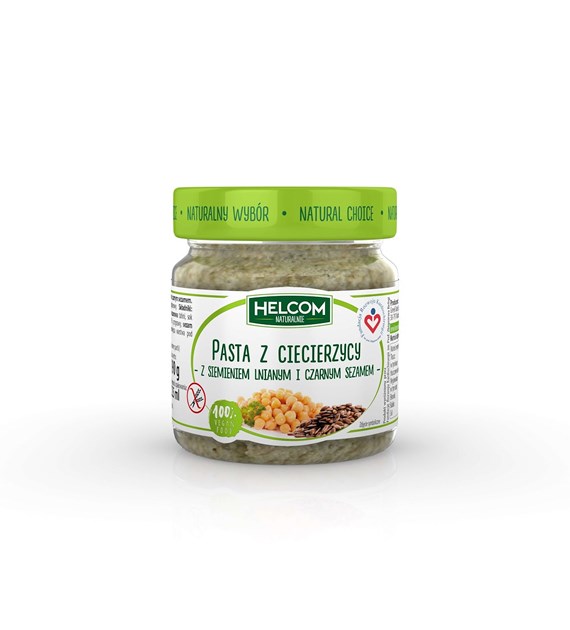HELCOM Pasta z ciecierzycy z siem. i sezamem 190g