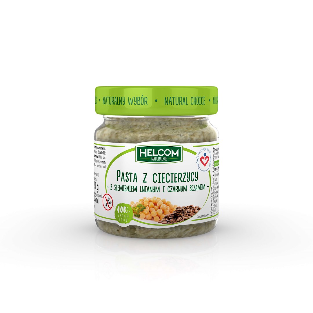 HELCOM Pasta z ciecierzycy z siem. i sezamem 190g
