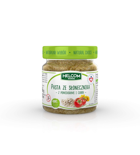HELCOM Pasta ze słonecznika z pomid. i curry 180g
