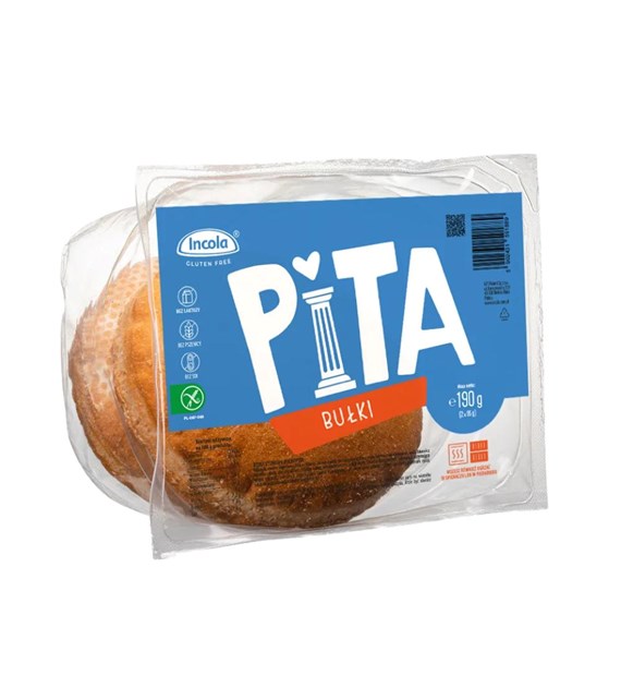 INCOLA Bezglutenowe bułki pita b/g 190g