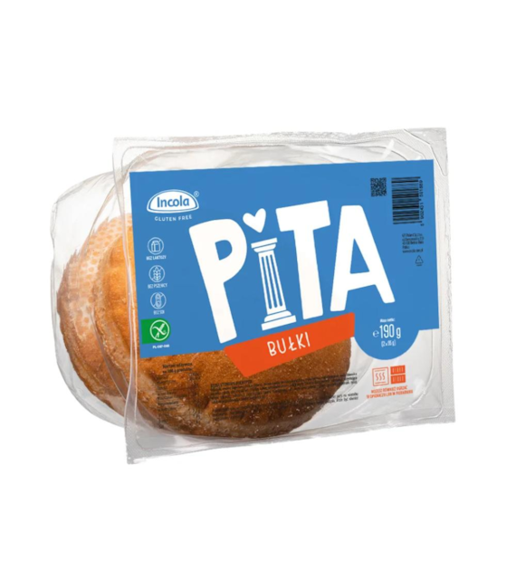 INCOLA Bezglutenowe bułki pita b/g (2x95g) 190g