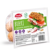 INCOLA Bezglutenowe bułki z siemieniem i chia 100g