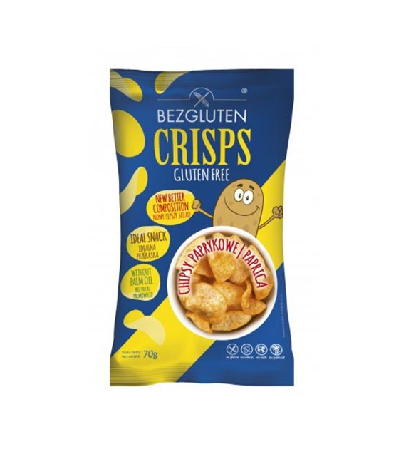 BEZGLUTEN Chipsy o smaku paprykowym 70g
