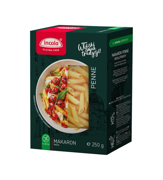 INCOLA Makaron bezglutenowy Penne rurka b/g 250g