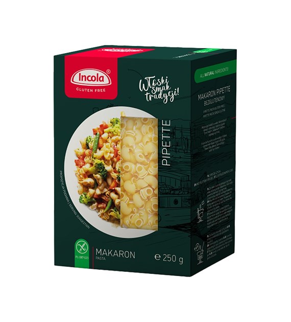 INCOLA Makaron bezglutenowy Pipette kolanko b/g 250g