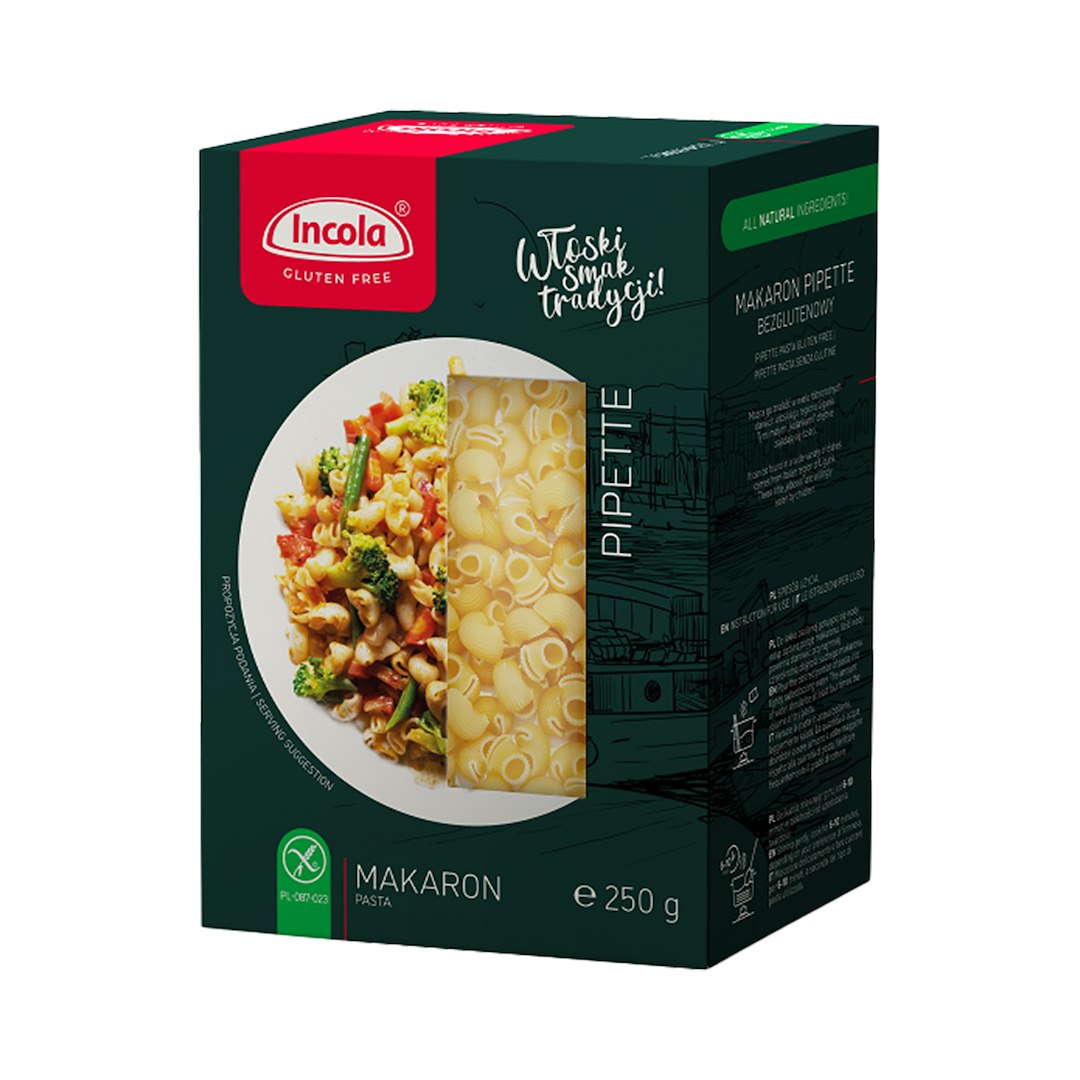 INCOLA Makaron bezglutenowy Pipette kolanko 250g