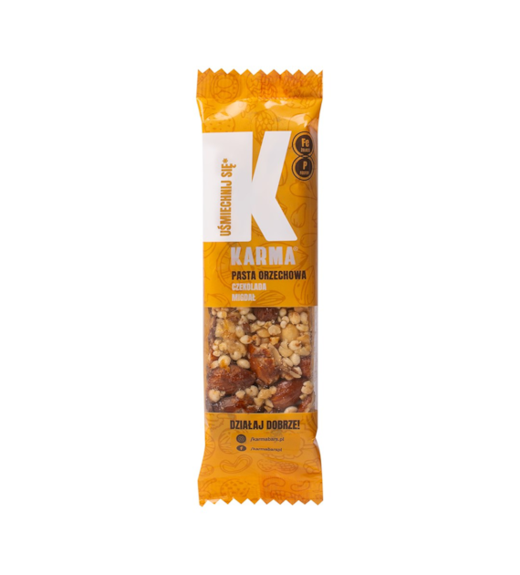 KARMA Baton UŚMIECHNIJ SIĘ Masło orzech, czek. 54g