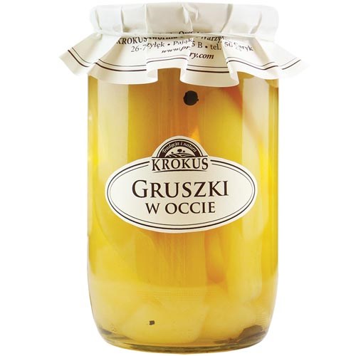KROKUS Gruszki w occie 700g