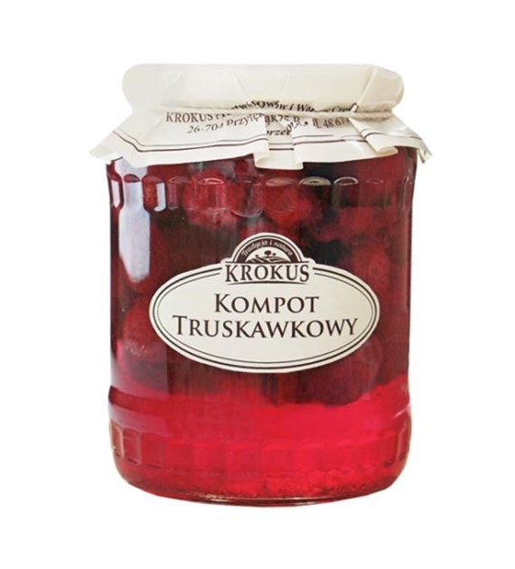 KROKUS Kompot truskawkowy 640g