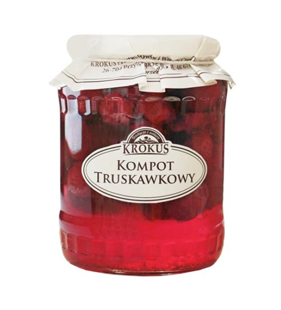 KROKUS Kompot truskawkowy 640g