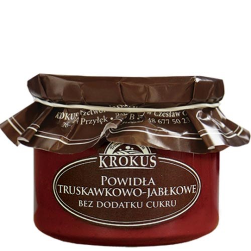 KROKUS Truskawki i jabłka bez dodatku cukru 310g