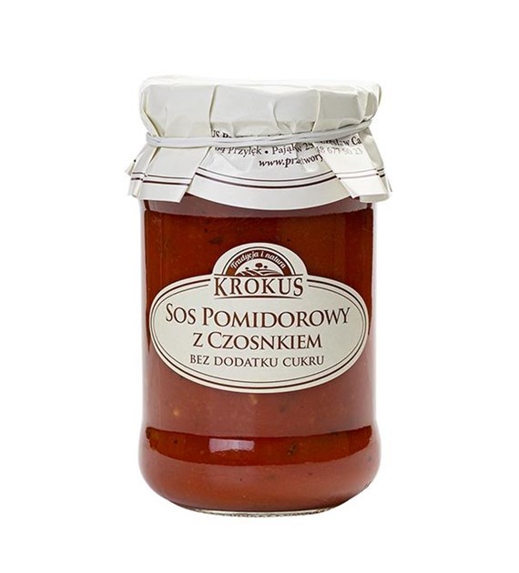 KROKUS Sos pomidorowy z czosnkiem 340g