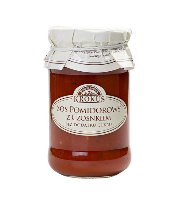 KROKUS Sos pomidorowy z czosnkiem 340g