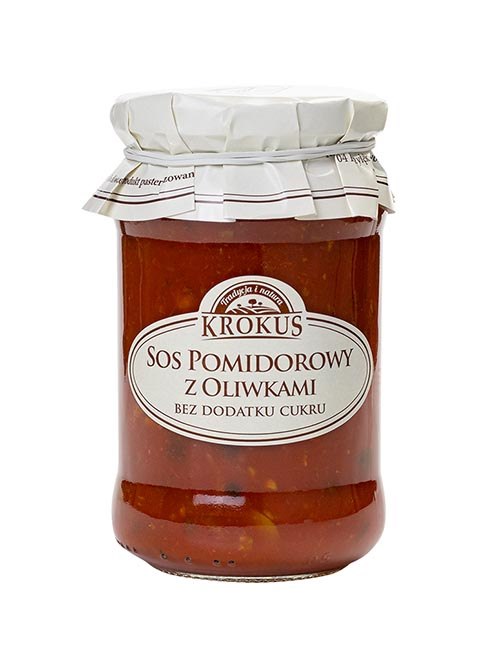 KROKUS Sos pomidorowy z oliwkami 340g