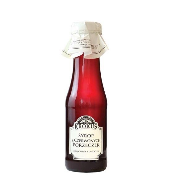 KROKUS Syrop z czerwonych porzeczek 355g