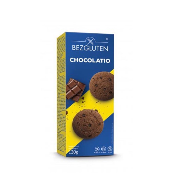 BEZGLUTEN Ciasteczka czekoladowe Chocolatio 130g