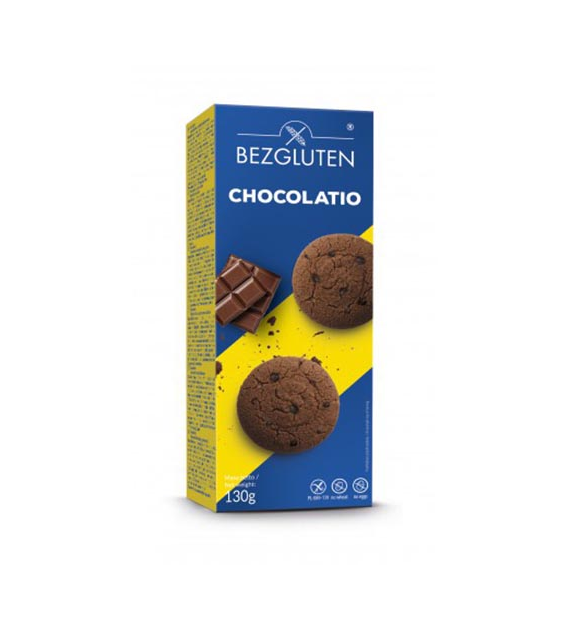 BEZGLUTEN Ciasteczka czekoladowe Chocolatio 130g