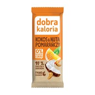DOBRA KALORIA Baton kokos i nuta pomarańczy 35g