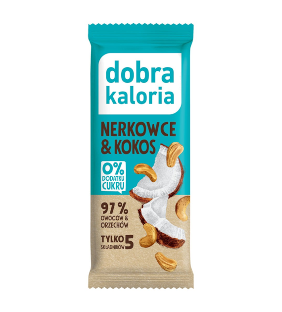 DOBRA KALORIA Baton nerkowce & kokos 35g