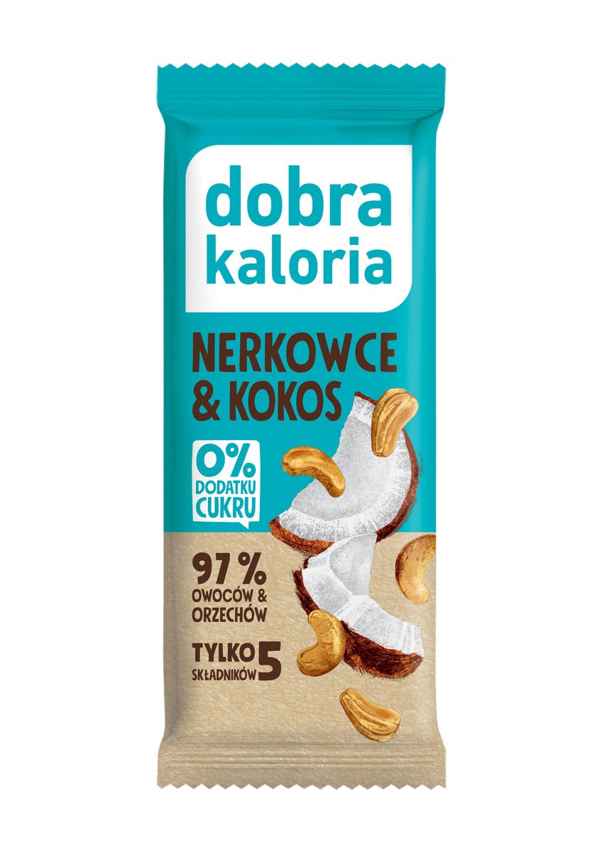DOBRA KALORIA Baton nerkowce & kokos 35g