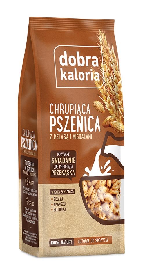 DOBRA KALORIA Chrupiąca pszenica z migdał. i melasą 120g