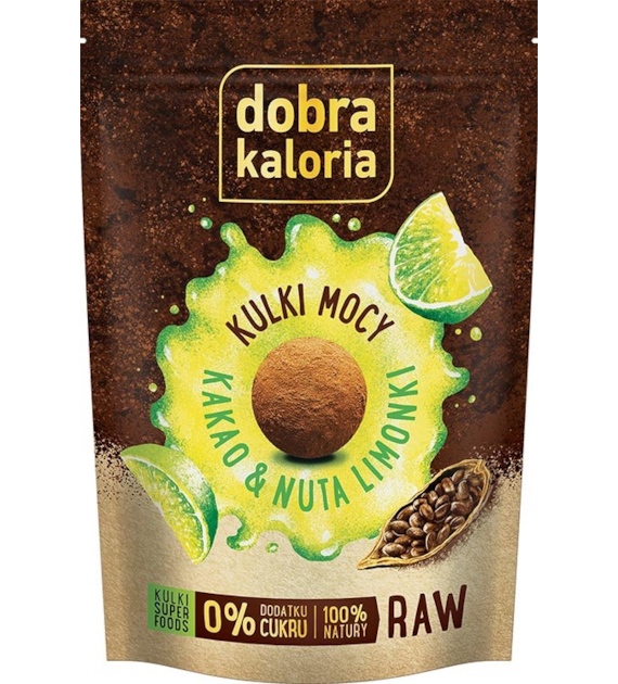 DOBRA KALORIA Kulki kakao nuta limonki 65g