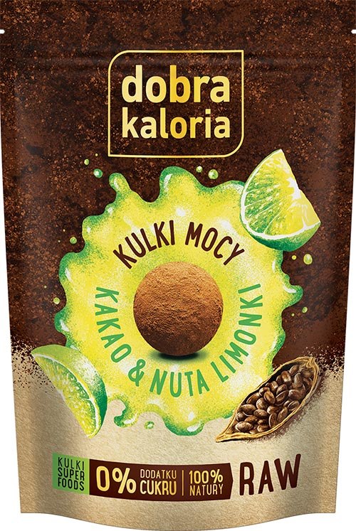 DOBRA KALORIA Kulki kakao nuta limonki 65g