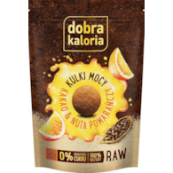 DOBRA KALORIA Kulki kakao nuta pomarańczy 65g