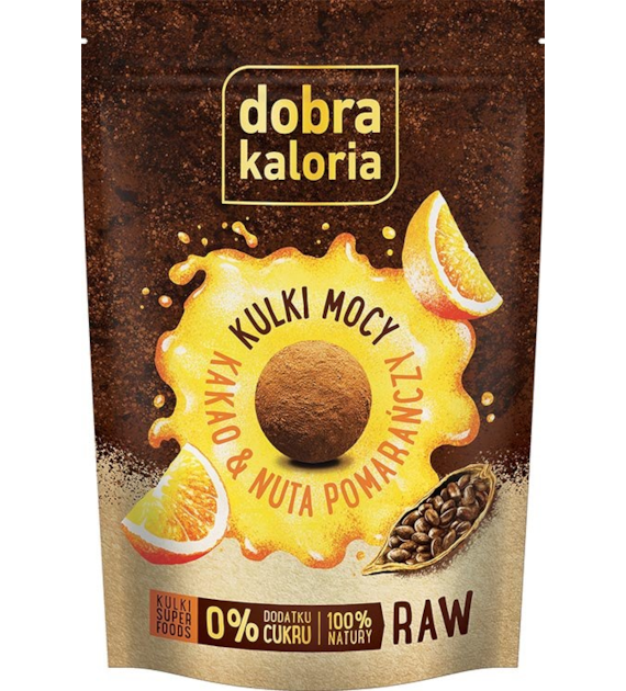 DOBRA KALORIA Kulki kakao nuta pomarańczy 65g