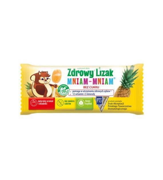 MNIAM-MNIAM Zdrowy Lizak ananas łezka 6g