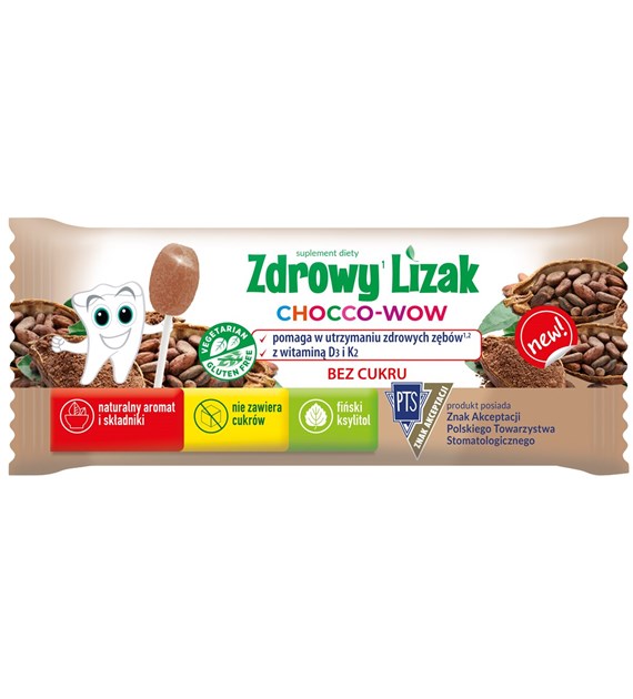 MNIAM-MNIAM Zdrowy Lizak kakao łezka 6g