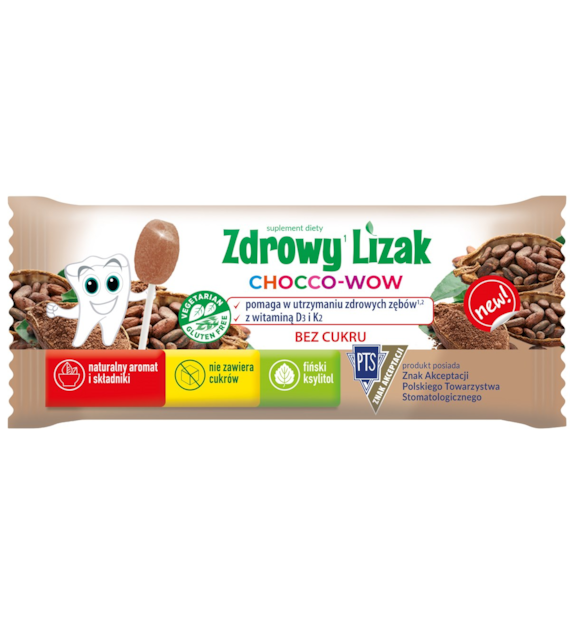 MNIAM-MNIAM Zdrowy Lizak kakao łezka 6g
