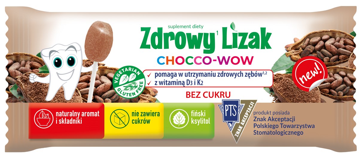 MNIAM-MNIAM Zdrowy Lizak kakao łezka 6g