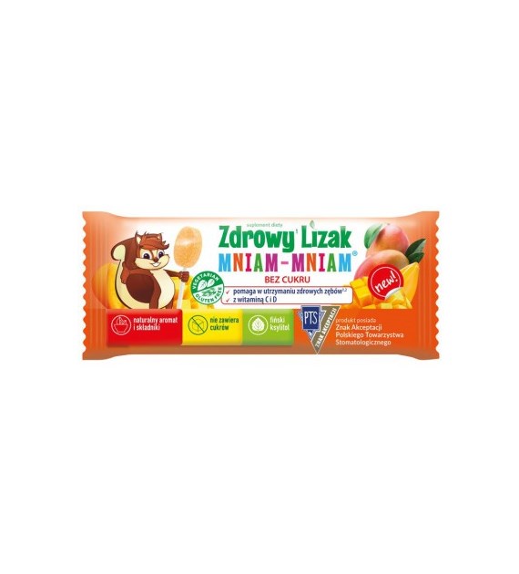 MNIAM-MNIAM Zdrowy Lizak mango łezka 6g