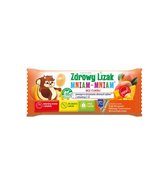 MNIAM-MNIAM Zdrowy Lizak mango łezka 6g
