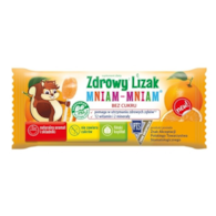 MNIAM-MNIAM Zdrowy Lizak pomarańcza 6g