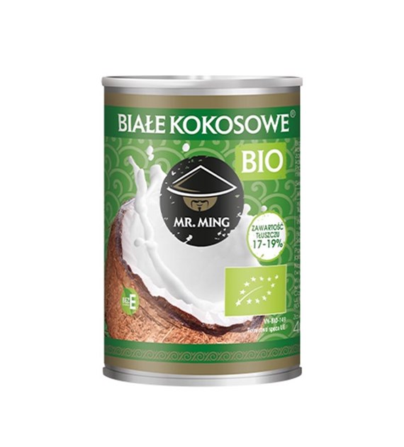 MR. MING Białe  kokosowe mleczko 17-19% 400ml BIO