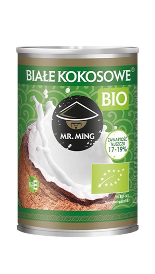 MR. MING Białe  kokosowe mleczko 17-19% 400ml BIO