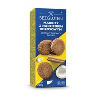 BEZGLUTEN Markizy z nadzieniem kokosowym 210g