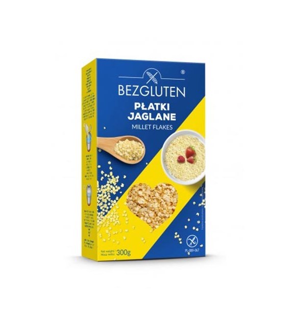 BEZGLUTEN Płatki jaglane bezglutenowe 300g
