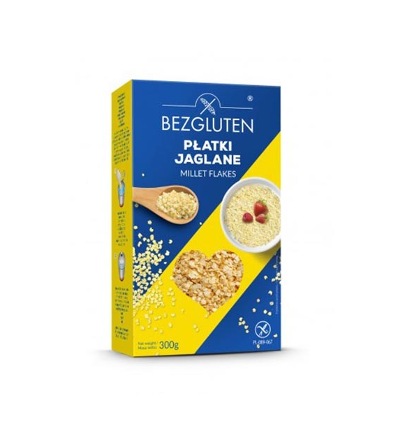 BEZGLUTEN Płatki jaglane bezglutenowe 300g