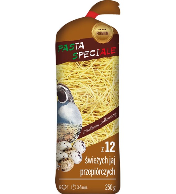 PASTA SPECIALE Nitki z 12 jaj przepiórczych 250g