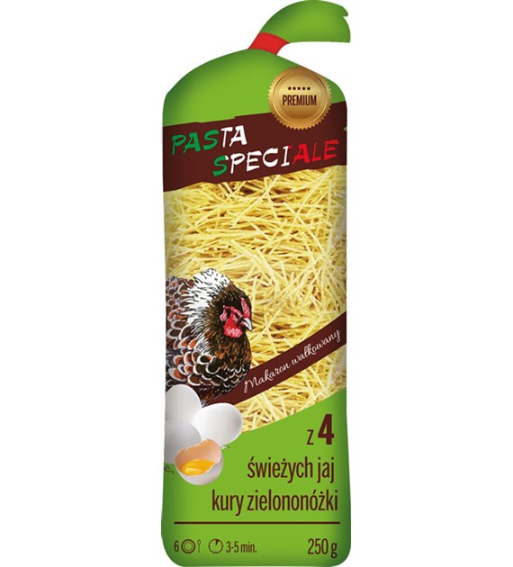 PASTA SPECIALE Nitki z 4jaj kury zielononóżki 250g